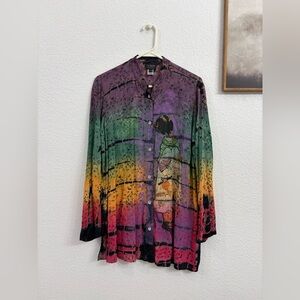 Citron Multicolor Gradient Art to Wear Tunic